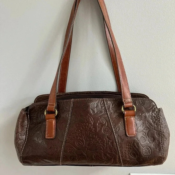 Fossil leather shoulder bag - Picture 3 of 16